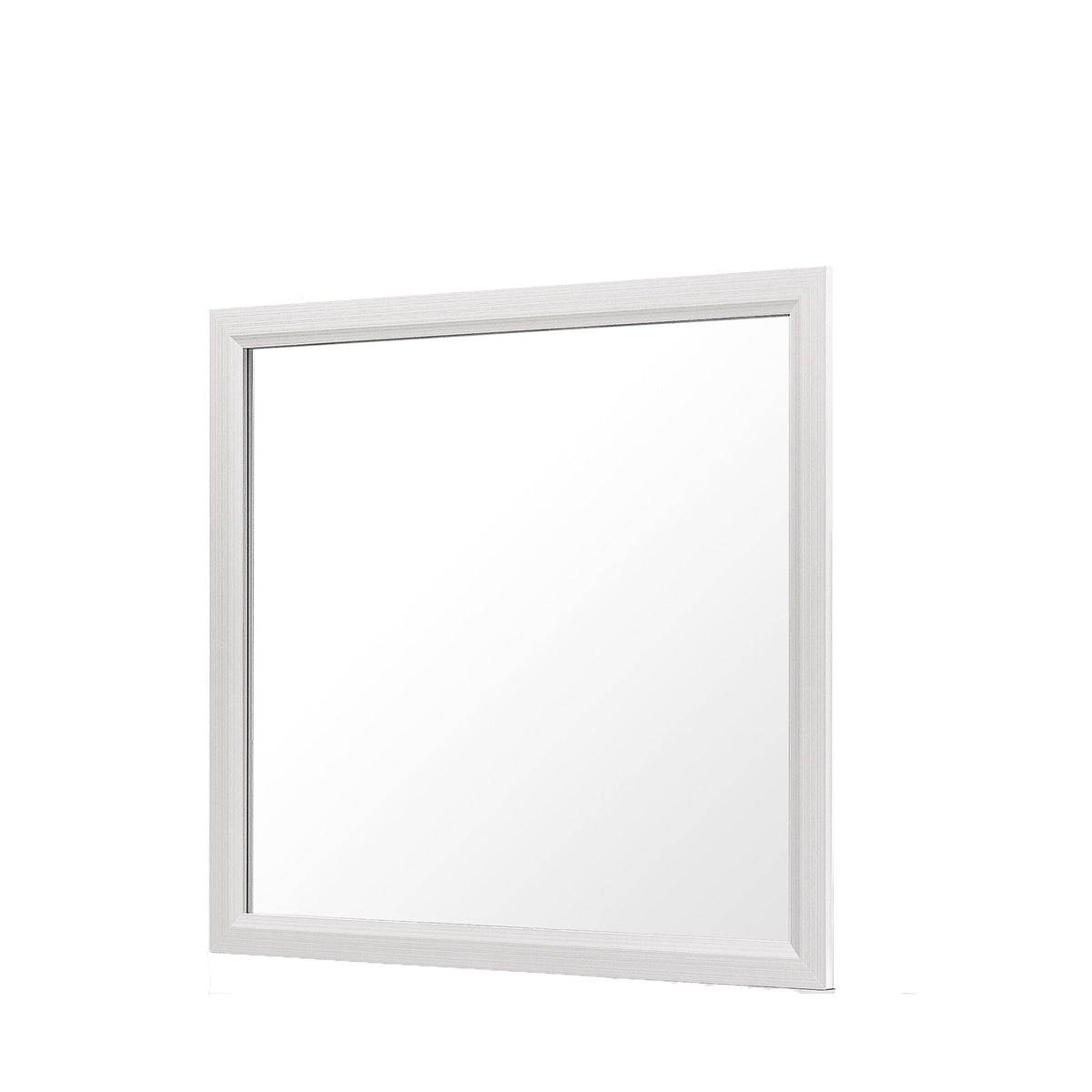 Mirage Mirror with Wood Trim - Dark Gray or White, photo 7 of 10