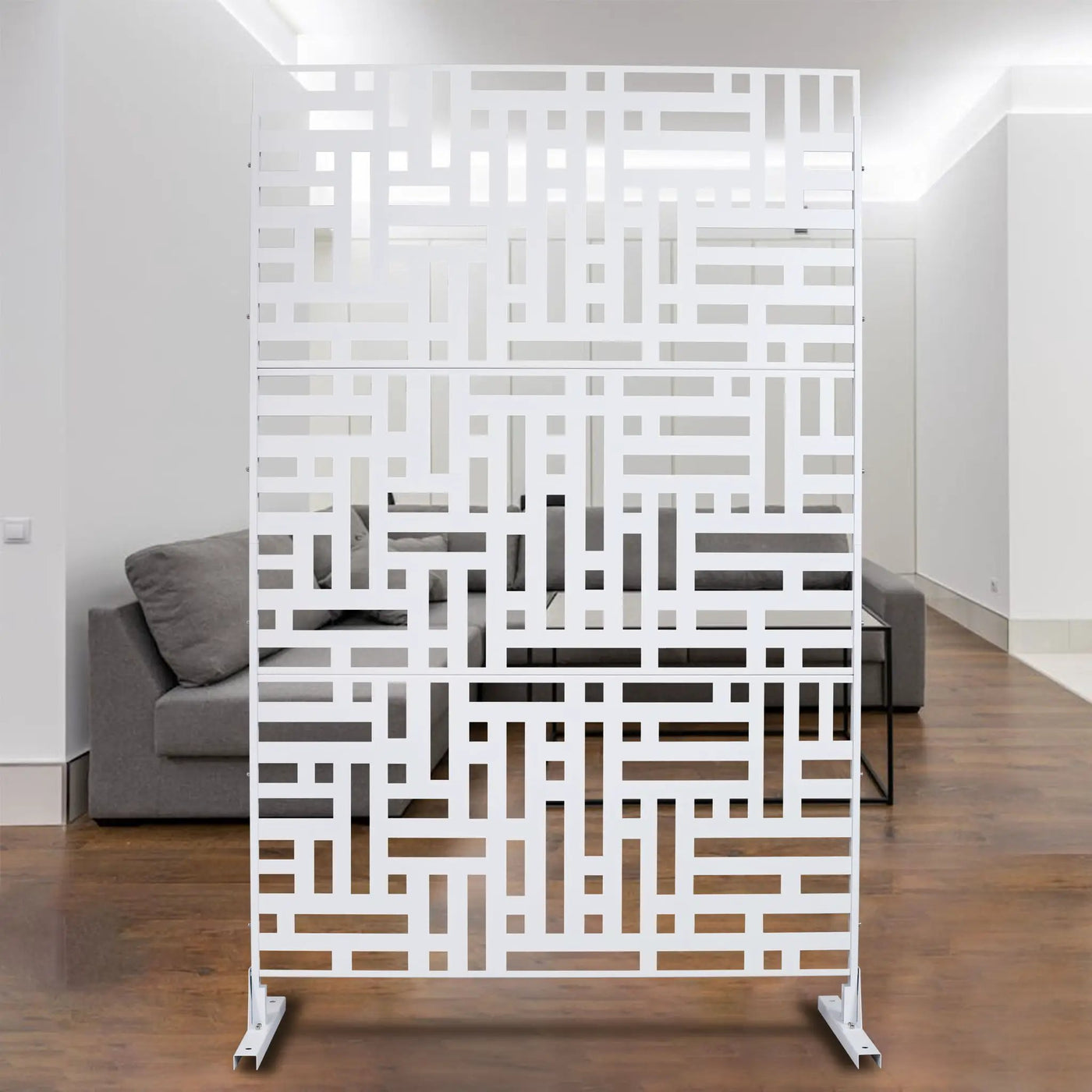 Decorative Freestanding Metal Privacy Screen For Indoor & Outdoor Use by HouseOfZazla