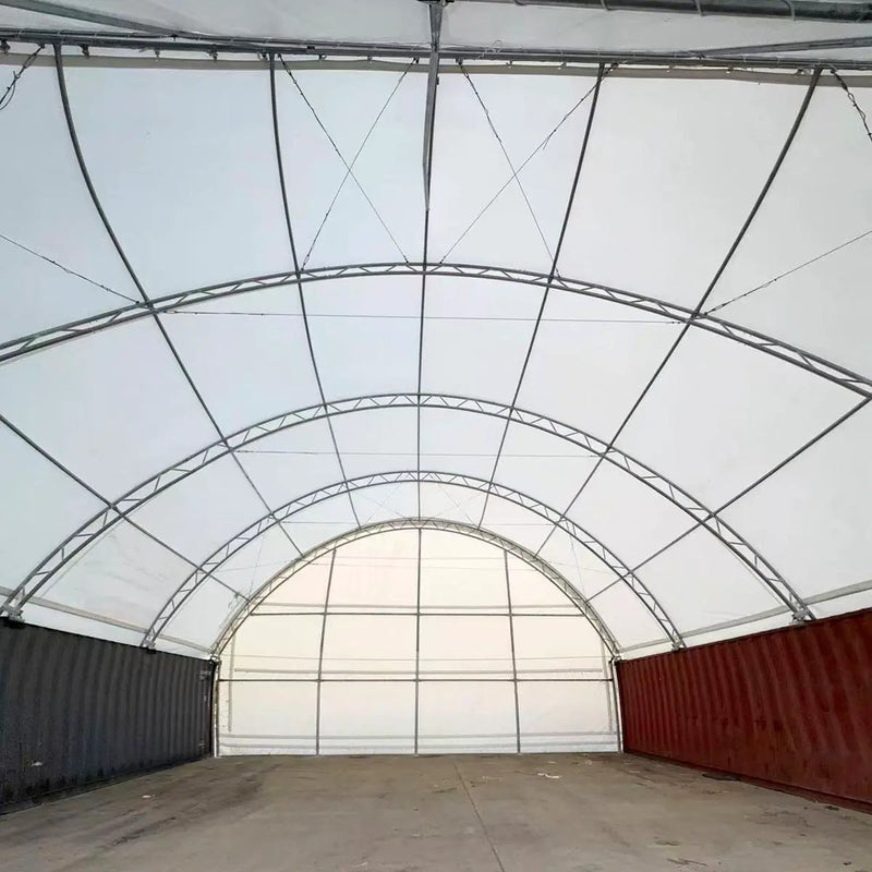 Back Wall for Container Canopy Shelter 40'x40'x15' by Chery Industrial