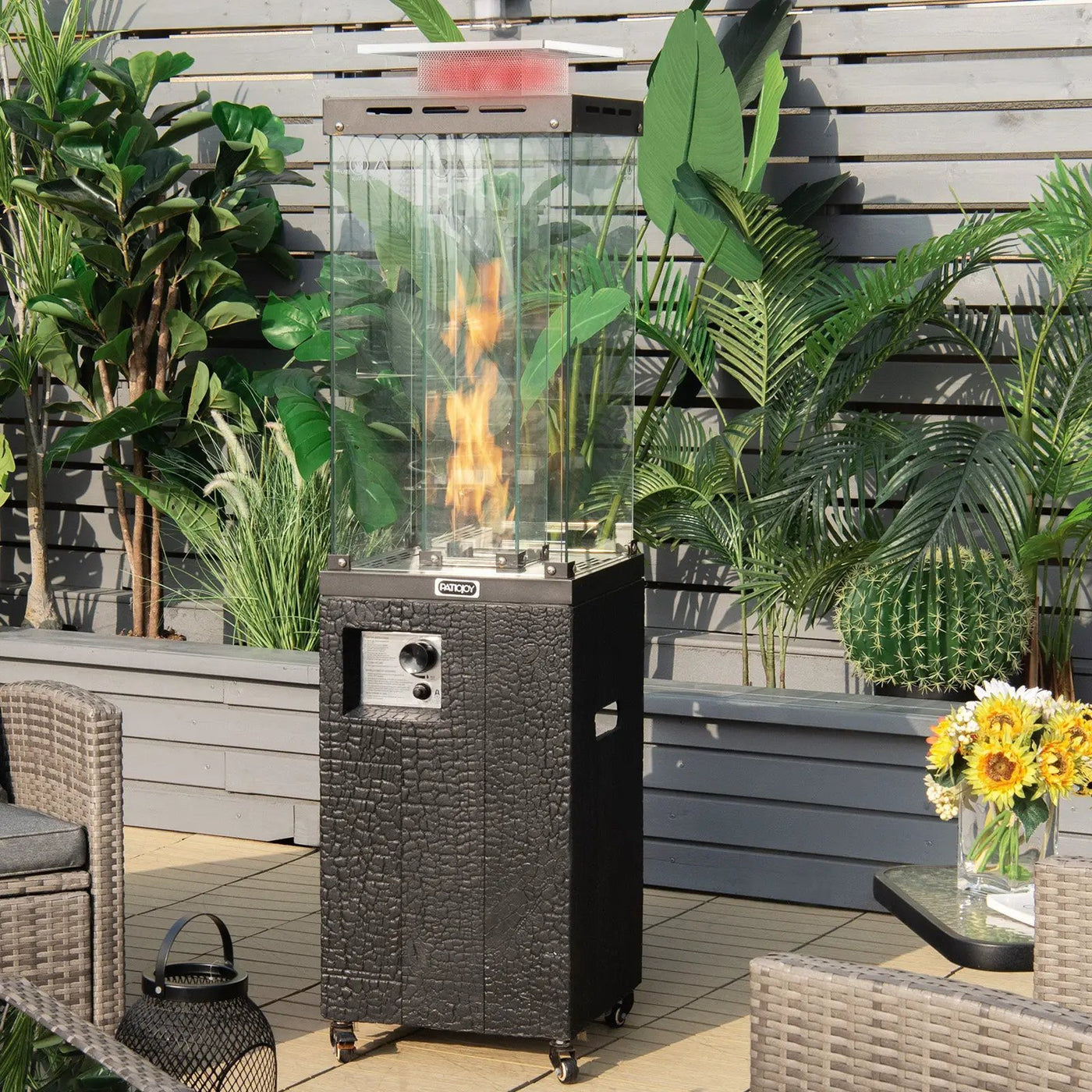 41 000 BTU Propane Patio Heater with Metal Hood by DirectDeals