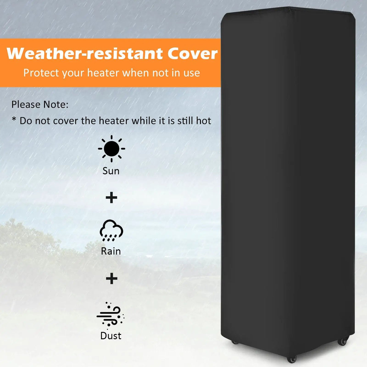 41 000 BTU Propane Patio Heater with Metal Hood by DirectDeals