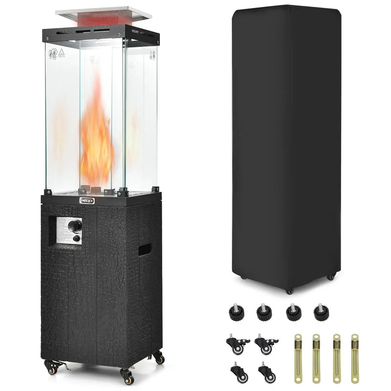 41 000 BTU Propane Patio Heater with Metal Hood by DirectDeals