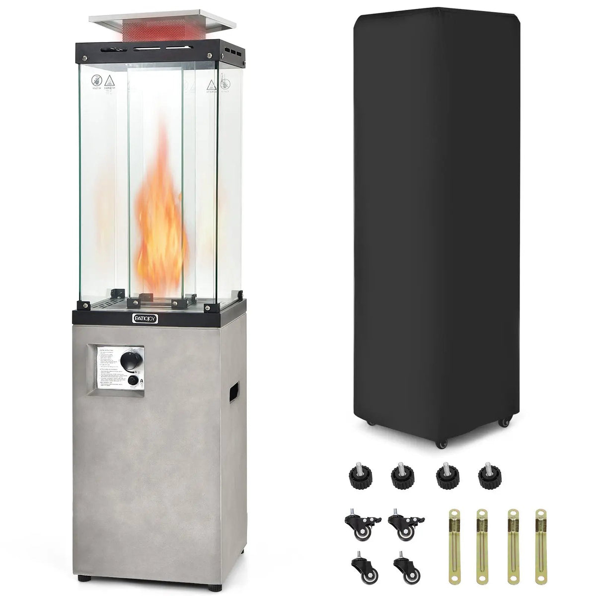 41 000 BTU Propane Patio Heater with Metal Hood by DirectDeals