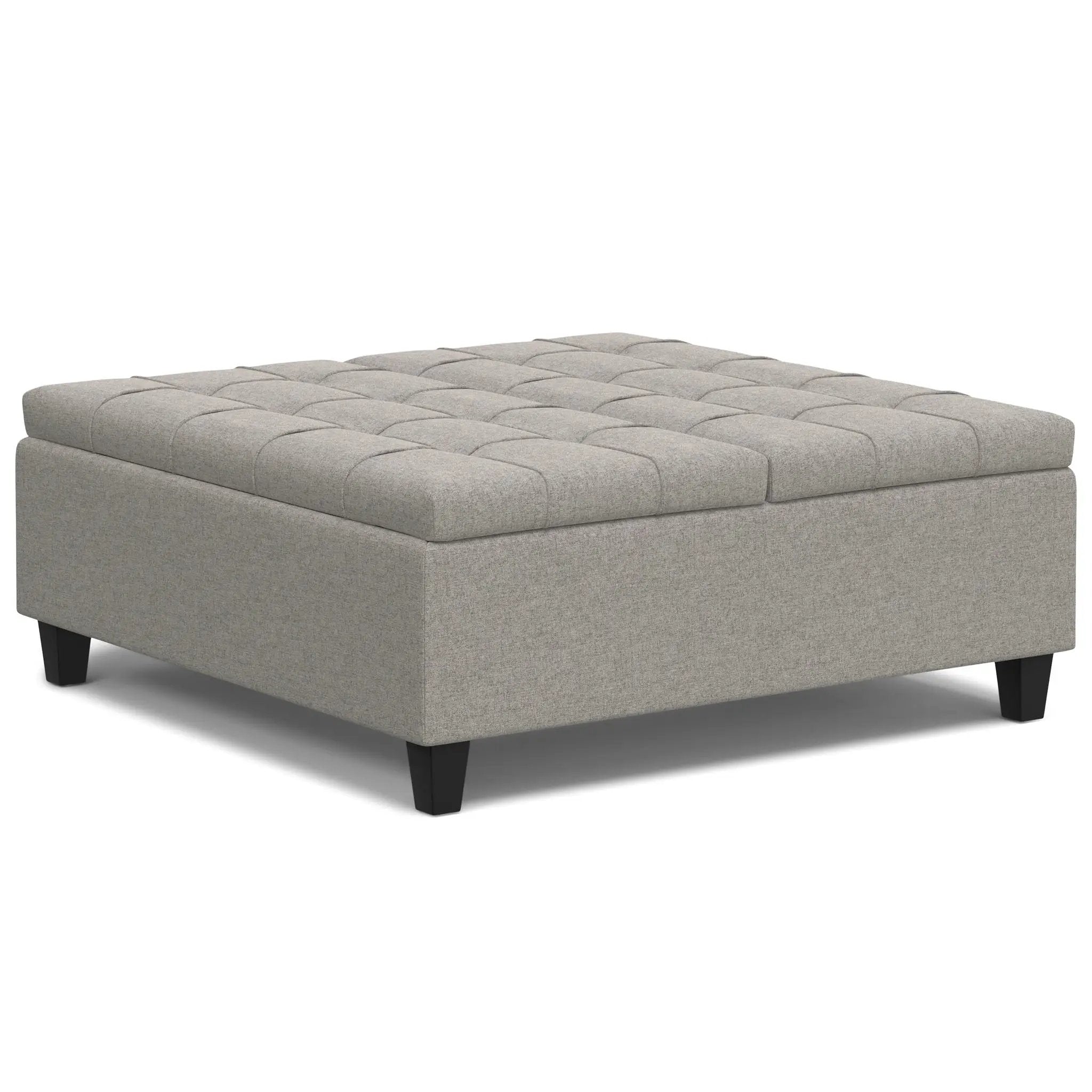 Harrison - Upholstered Coffee Table Storage Ottoman by HouseOfZazla