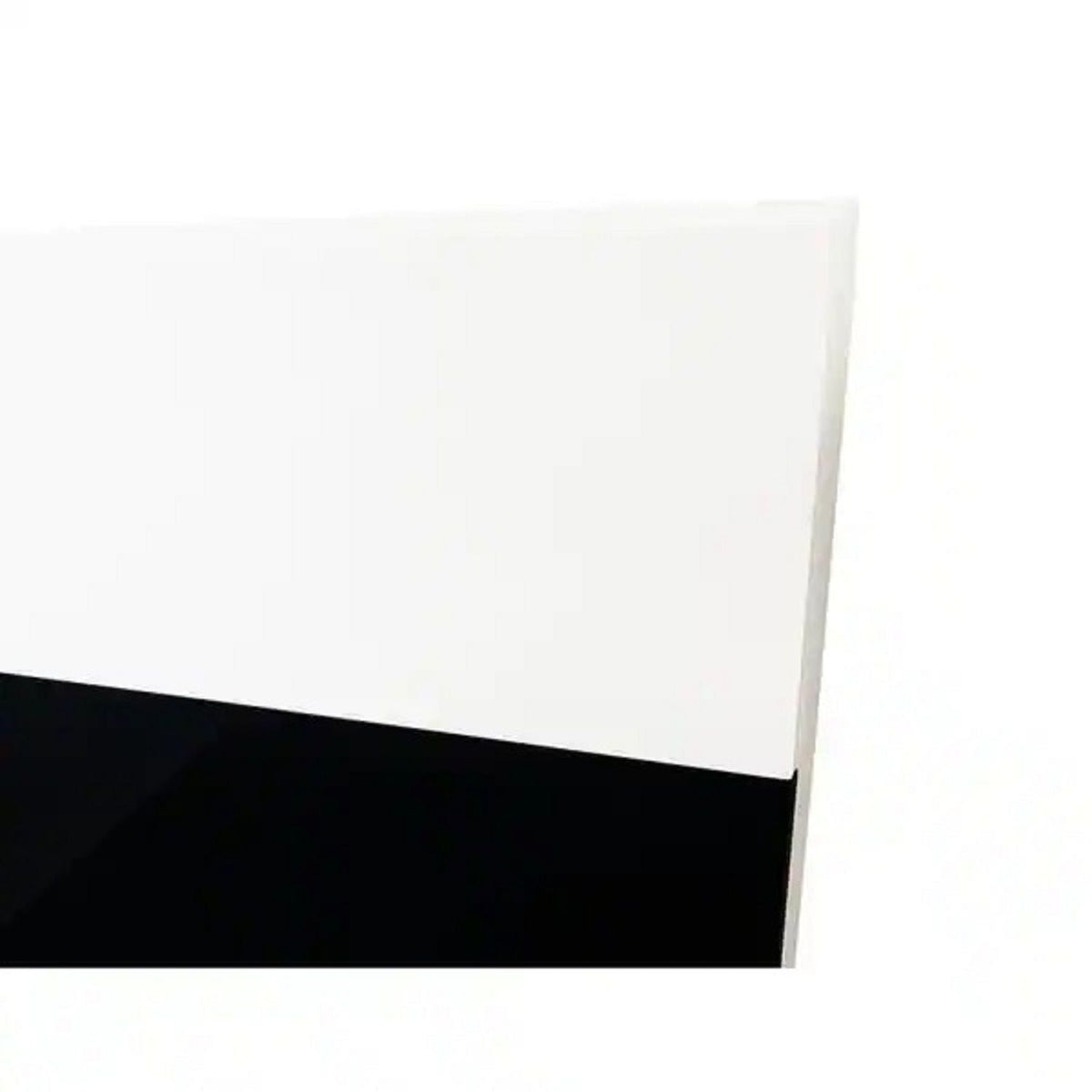 2 Drawer Nightstand, Bedside Table with Ample Storage - White / Black, photo 3 of 7