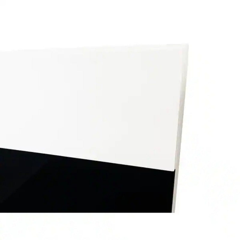 2 Drawer Nightstand, Bedside Table with Ample Storage - White / Black, photo 3 of 7