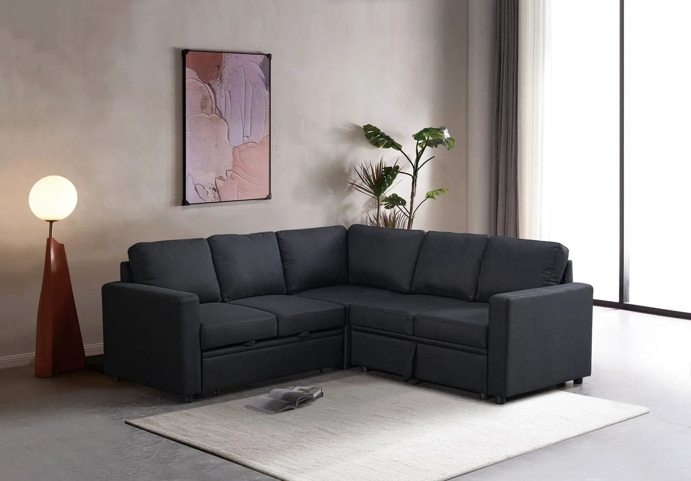 Comfort Design Sectional Sofa Bed by Unique Piece Furniture