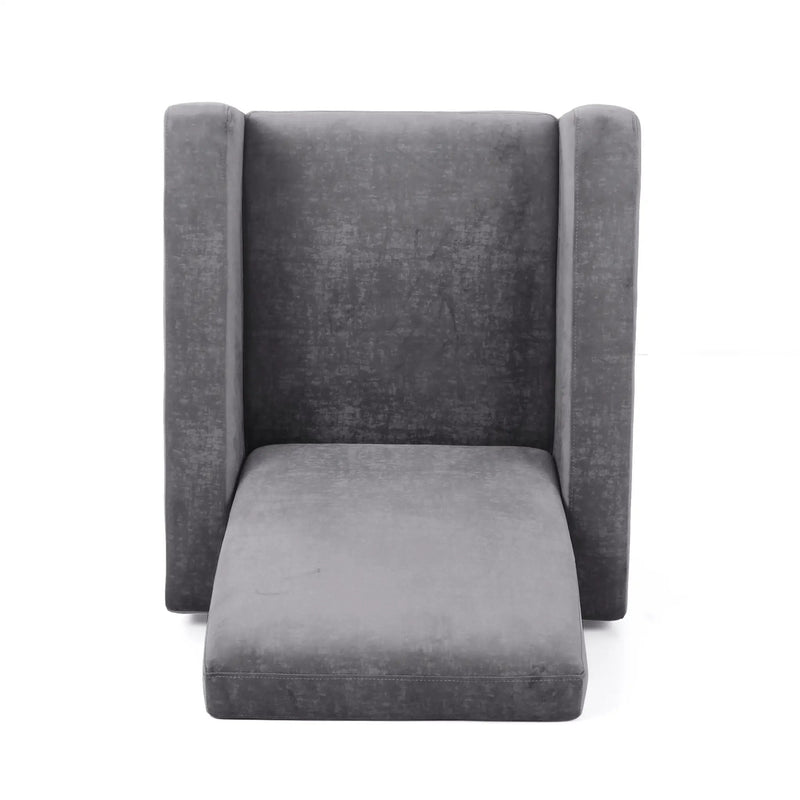 Bolt - Upholstered Recliner Chair With Stainless Steel Base - Gray / Chrome by Unique Piece Furniture