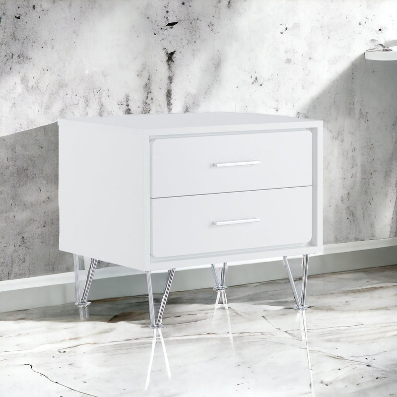 Deoss - Accent Table - White by HouseOfZazla