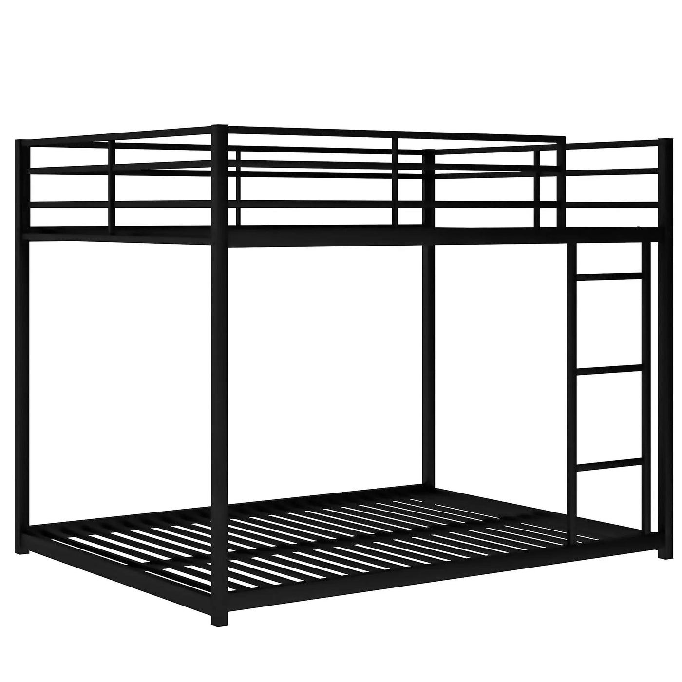 Metal Bunk Bed, Low Bunk Bed With Ladder by HouseOfZazla