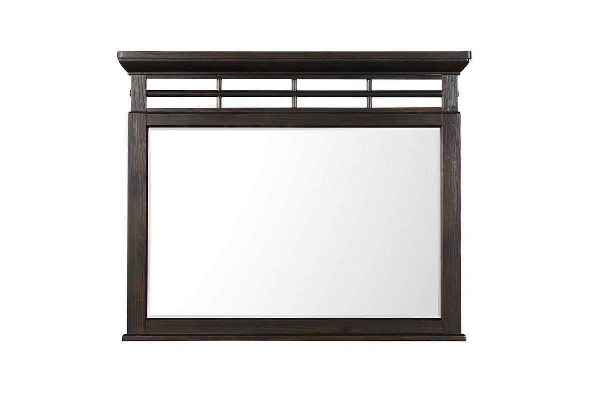 Mahogany Mirror with Solid Wood Frame - Mahogany, photo 3 of 5