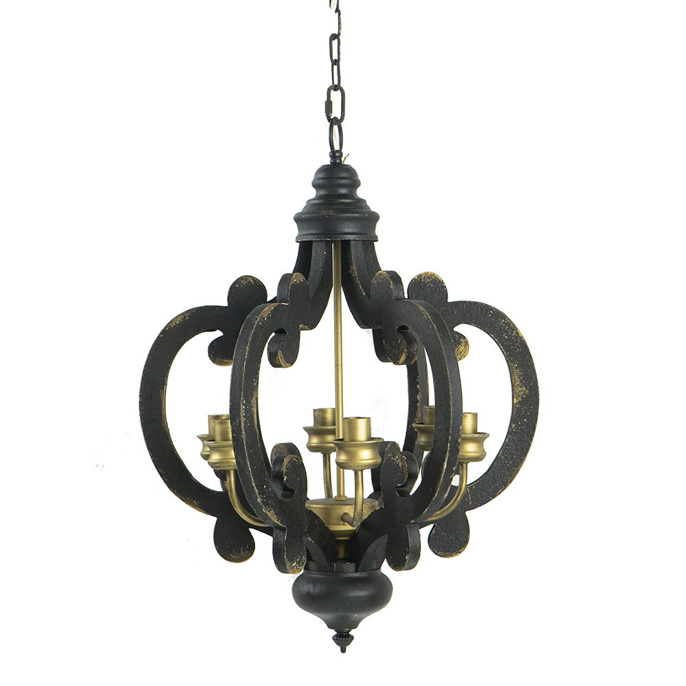 Farmhouse Chandelier with Adjustable Chain - Multiple Colors, photo 15 of 40