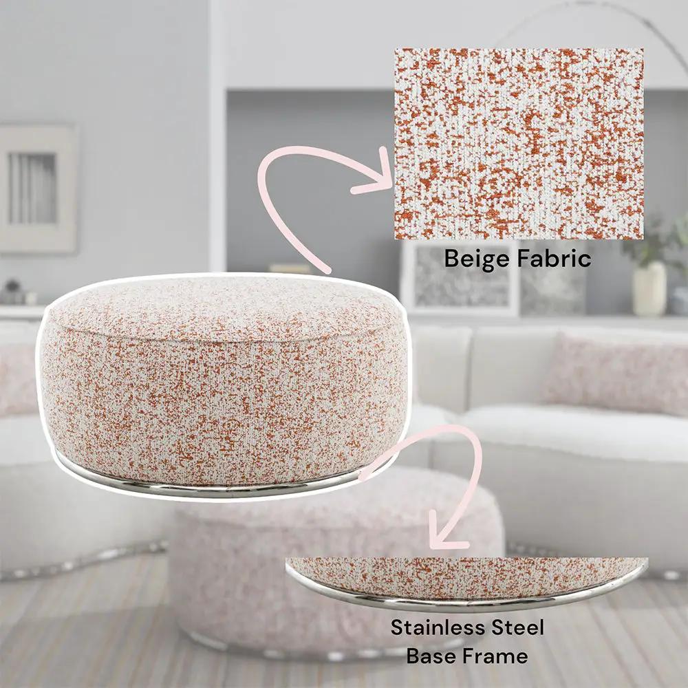 Sahara - Ottoman - Pattern Fabric by Unique Piece Furniture