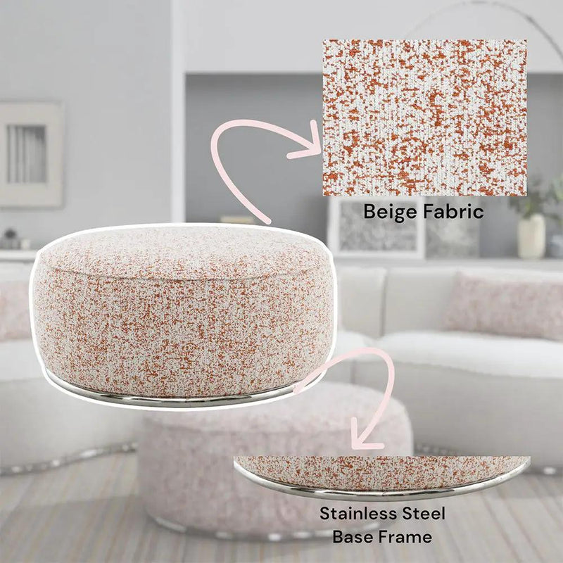 Sahara - Ottoman - Pattern Fabric by Unique Piece Furniture