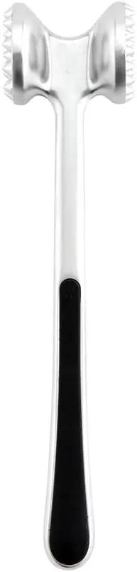 Restaurantware Met Lux Meat Tenderizer, 1 Double-Sided Meat Mallet - Textured Surfaces, Ergonomic Handle, Aluminum Meat Pounder, Corrosion-Resistant, For Tenderizing Steak Or Poultry by GreenHaven Gardens