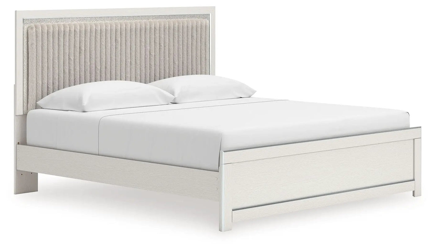 Zuraleus - Upholstered Panel Platform Bed With Roll Slats by Unique Piece Furniture