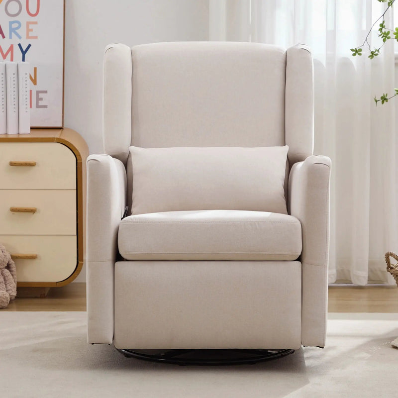 Wide Wingback Swivel Glider Rocker Recliner Chair by HouseOfZazla