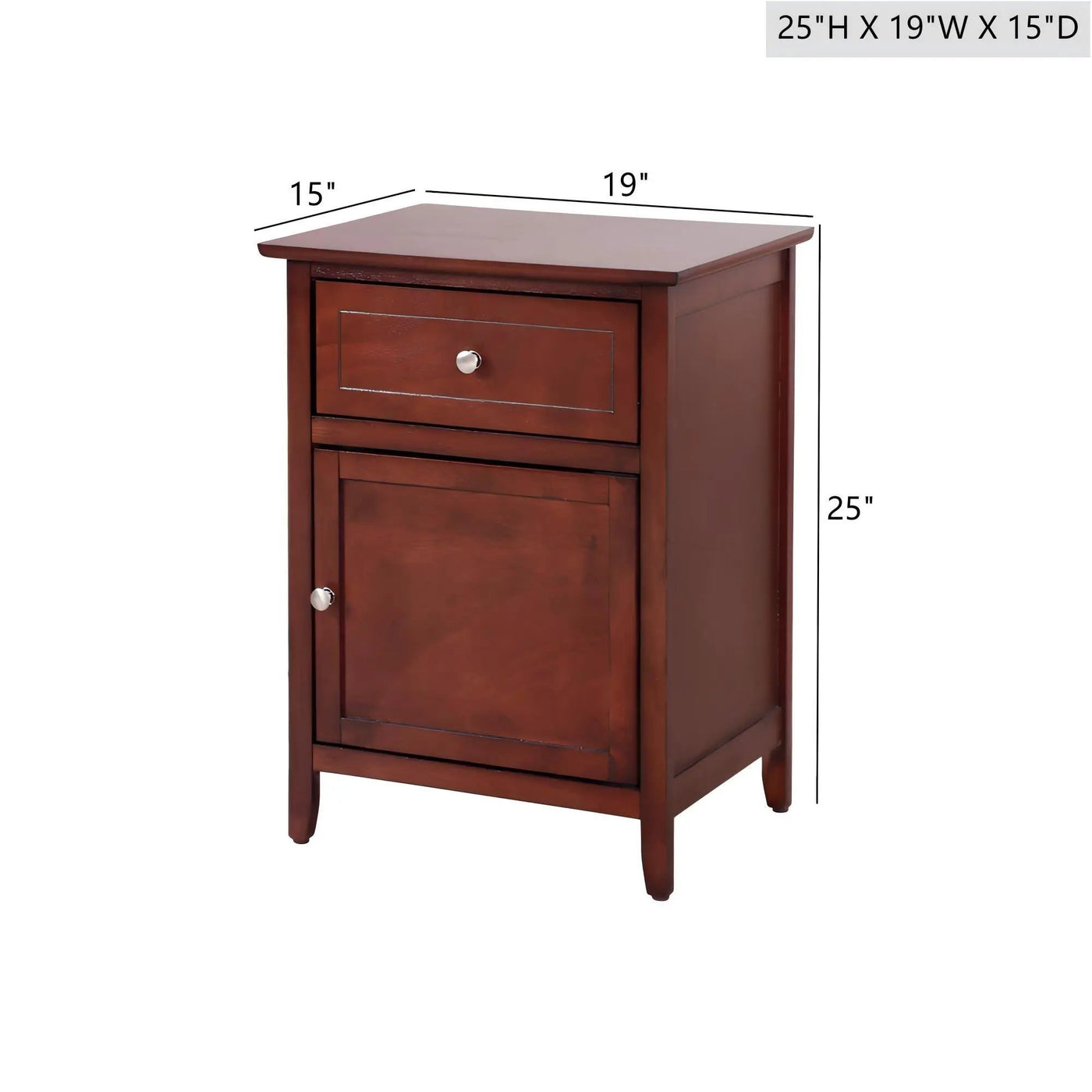 1 Drawer / 1 Door Nightstand by HouseOfZazla