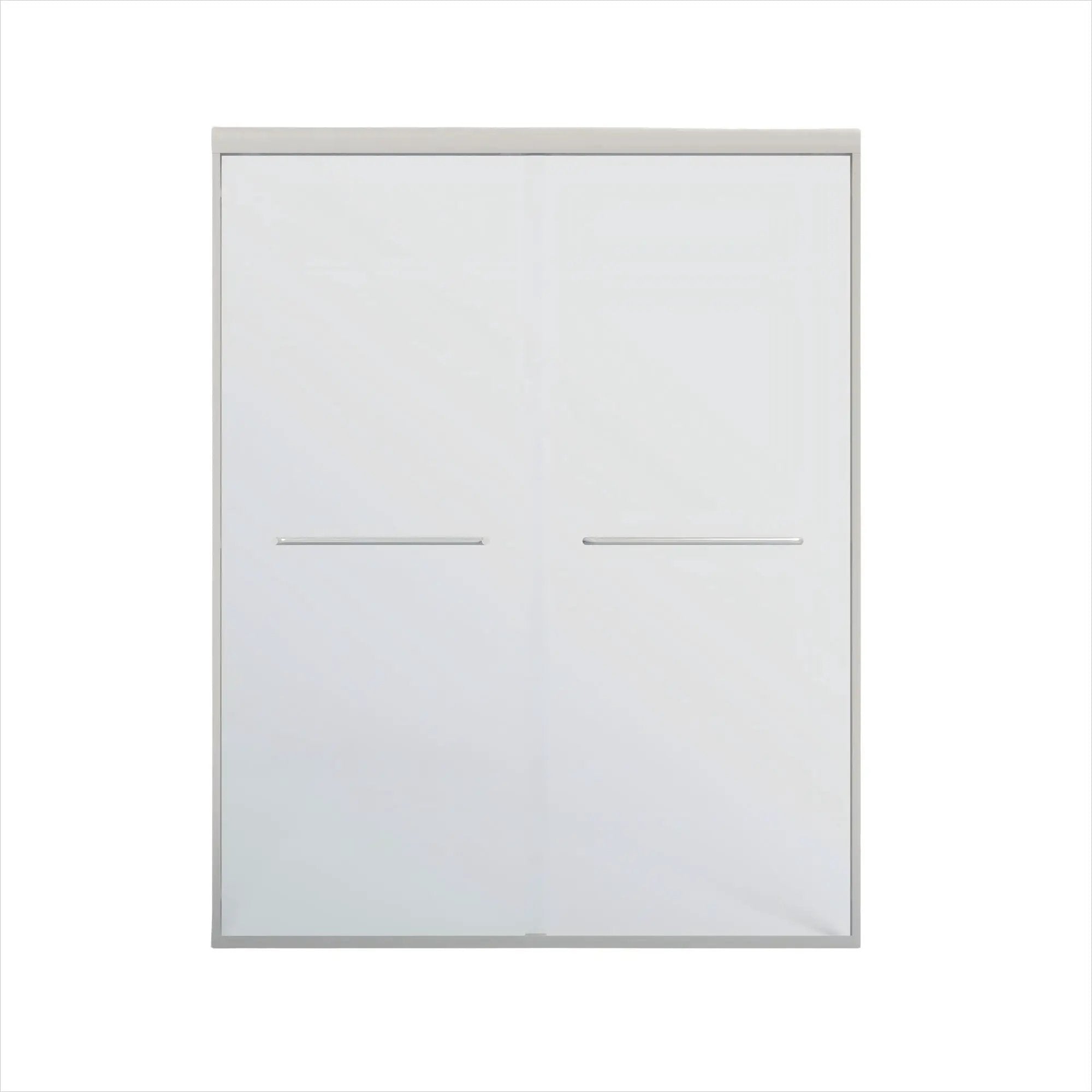Double Sliding Shower Door, Semi-Frameless Bypass Bathroom Sliding Door With 1/4" (6 Mm) Tempered Glass For Walk-In Shower by HouseOfZazla