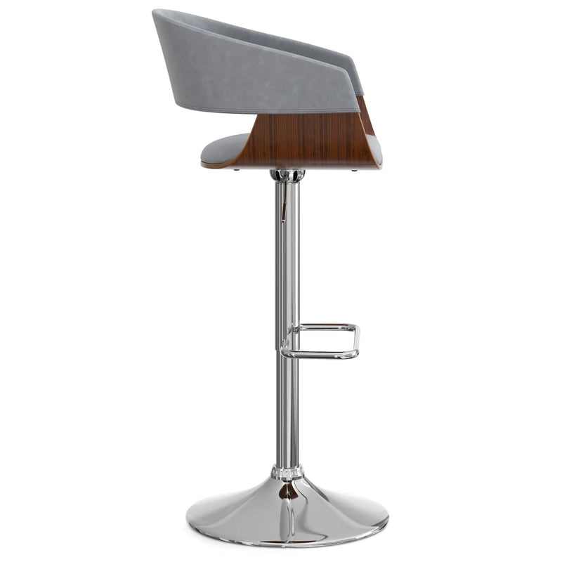 Lowell - Adjustable Swivel Bar Stool - Stone Gray by Unique Piece Furniture