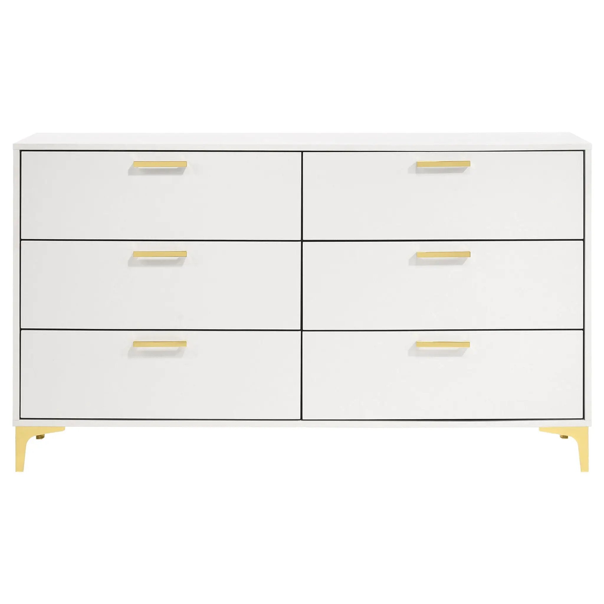 Kendall 6-drawer Dresser White by Unique Piece Furniture