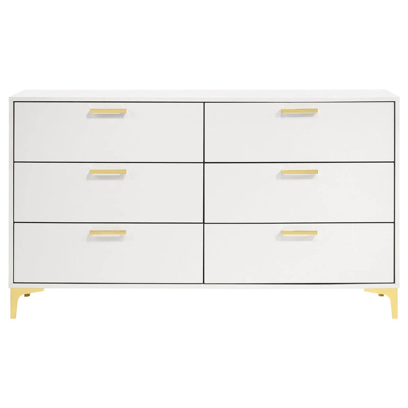 Kendall 6-drawer Dresser White by Unique Piece Furniture