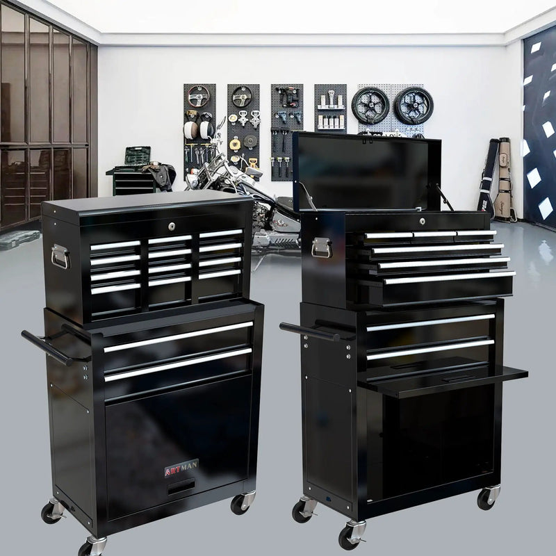 High Capacity Rolling Tool Chest With Wheels And Drawers, Storage Cabinet by HouseOfZazla