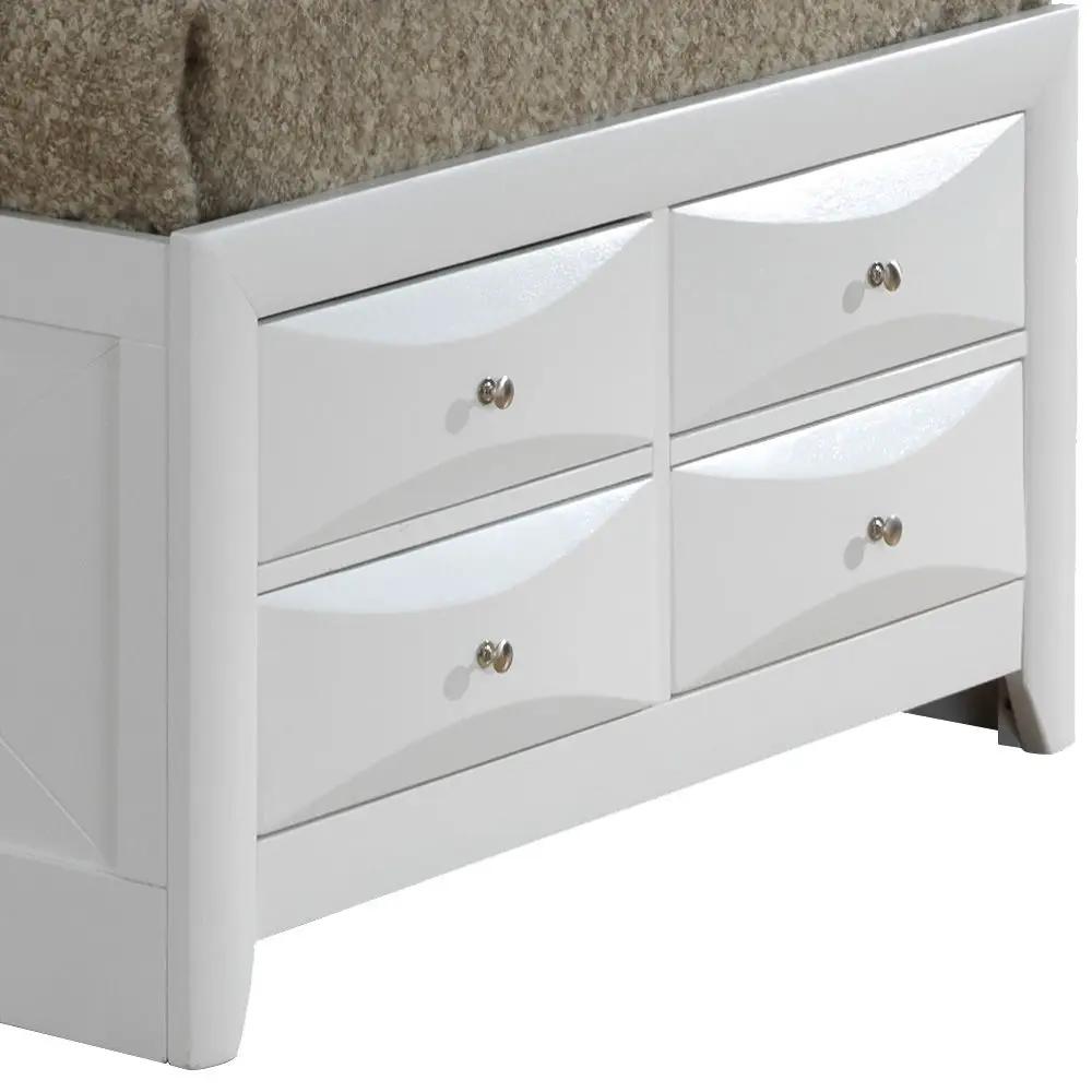Modern Design Storage Bed With Bookcase Headboard by HouseOfZazla