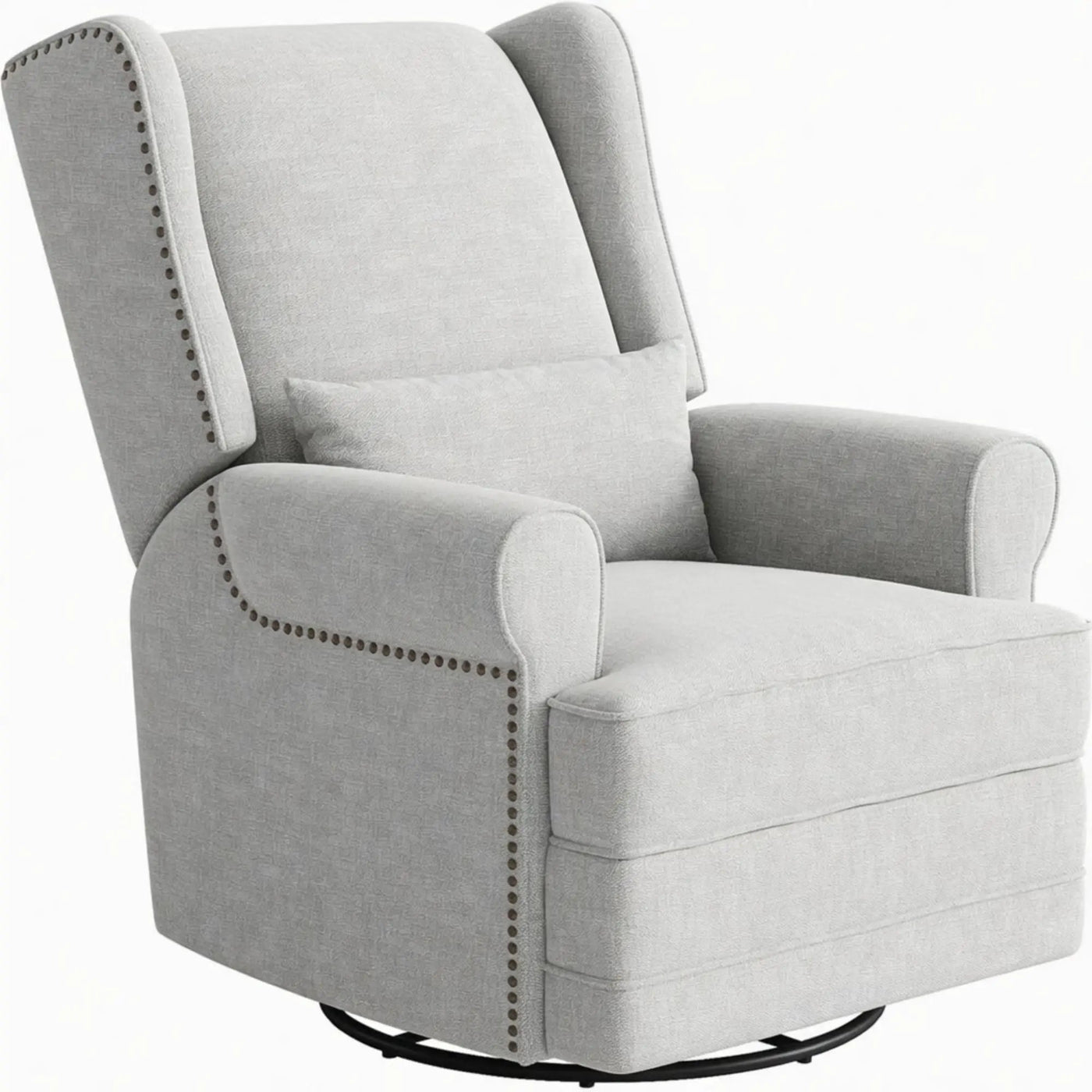 Extra Wide Swivel Recliner Glider Chair With Footrest by HouseOfZazla