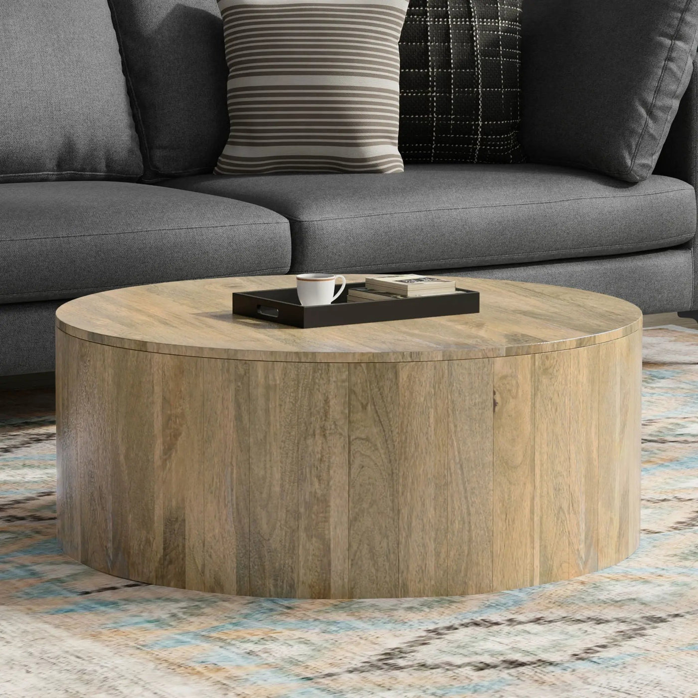 Millbury - Drum Coffee Table by HouseOfZazla