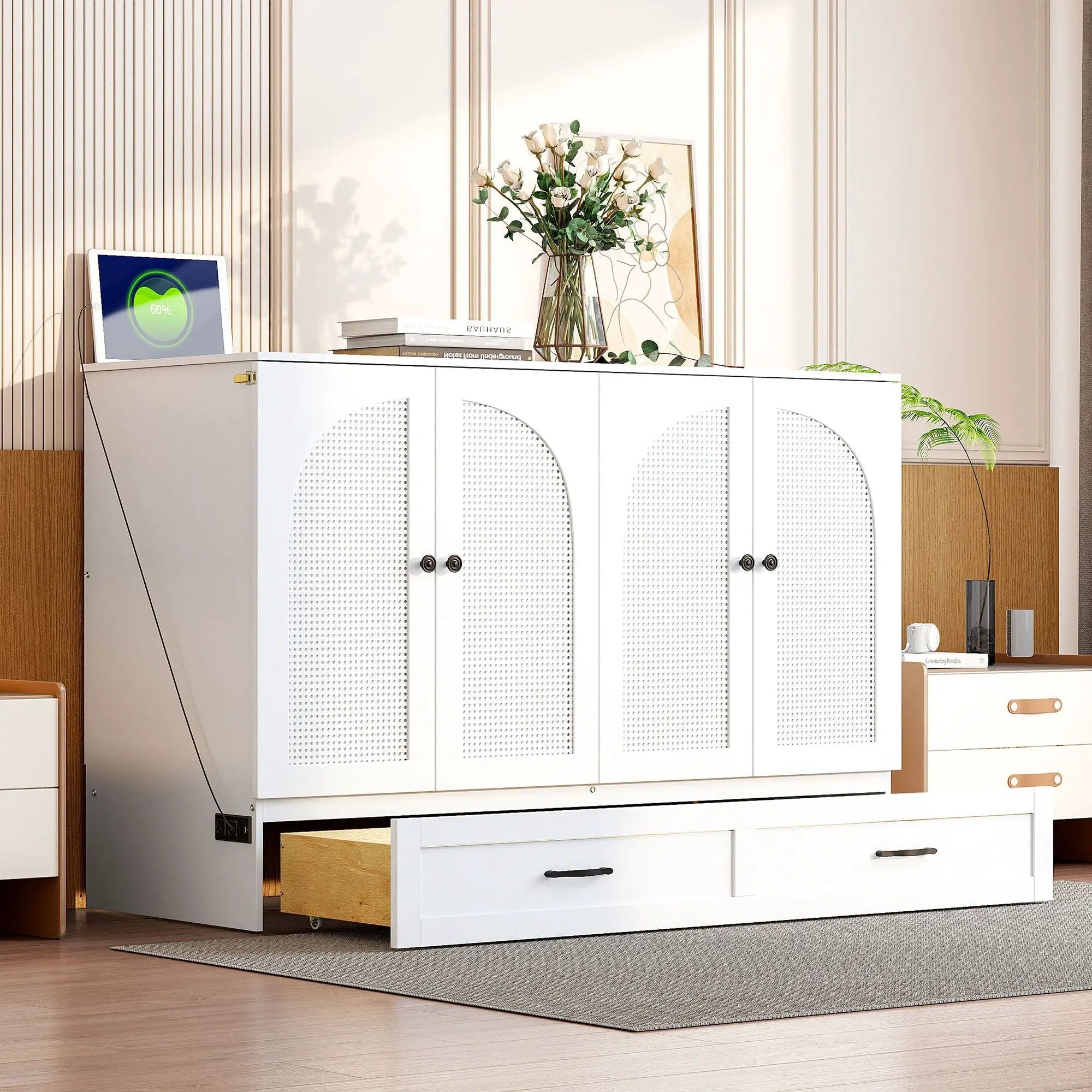 Murphy Bed With Large Drawers by Unique Piece Furniture