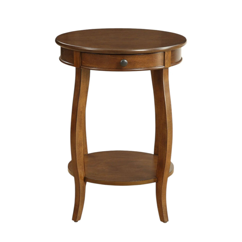 Alysa - Walnut Accent Table - Walnut by HouseOfZazla