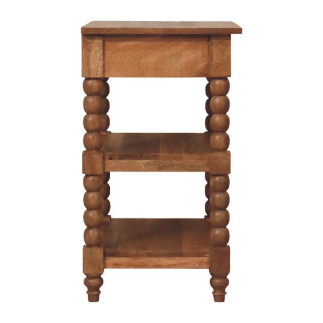 Solid Wood Barley Twist Side Table by HouseOfZazla