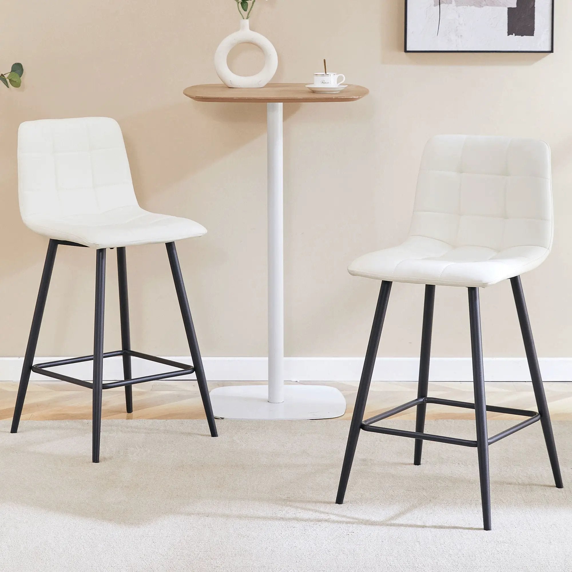 Bar Chair Set Comfortable With Metal Legs And Ergonomic Design by Unique Piece Furniture