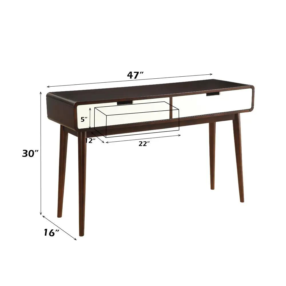 Christa - Sofa Table - White & Espresso by Unique Piece Furniture