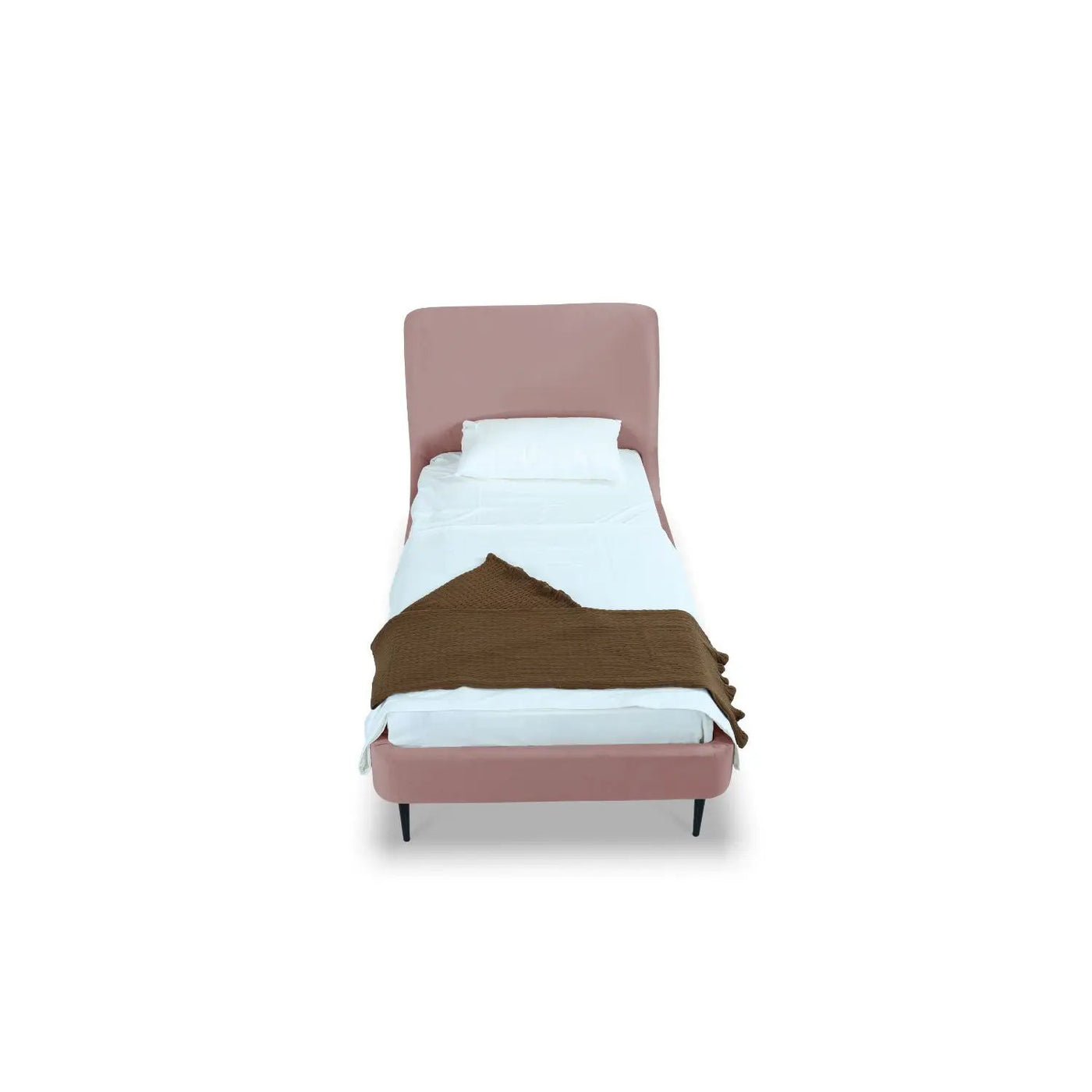 Heather - Upholstered Bed With Curved Headboard by HouseOfZazla