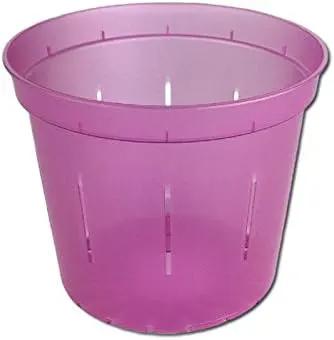 rePotme 4 inch Orchid Pot 3 Pack - Slotted Orchid Pots with Holes for Repotting (Rose Quartz) by GreenHaven Gardens