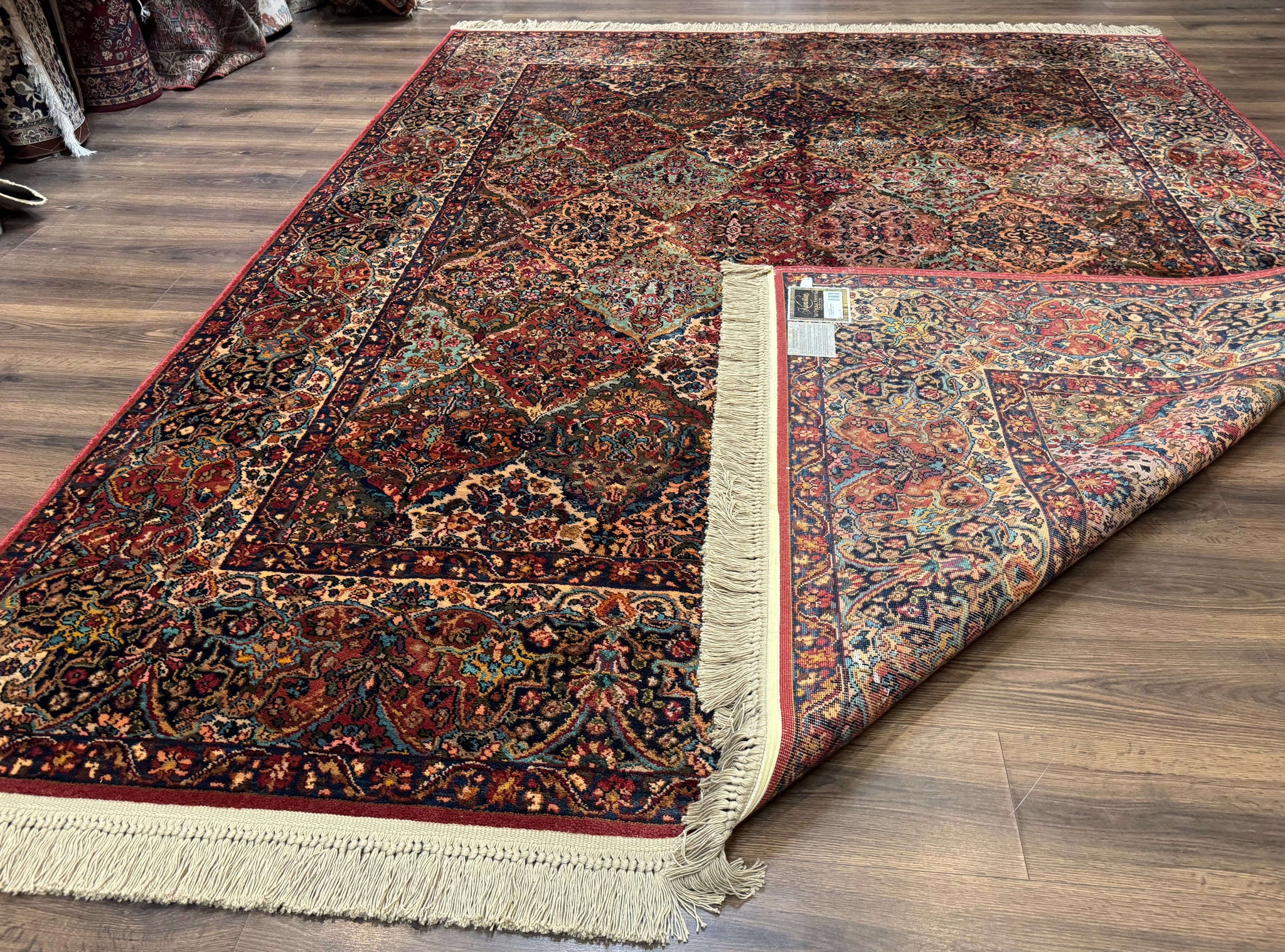 Karastan Rug 8.8 x 10.6, Multicolor Panel Kirman Rug #717, Wool by Jewel Rugs