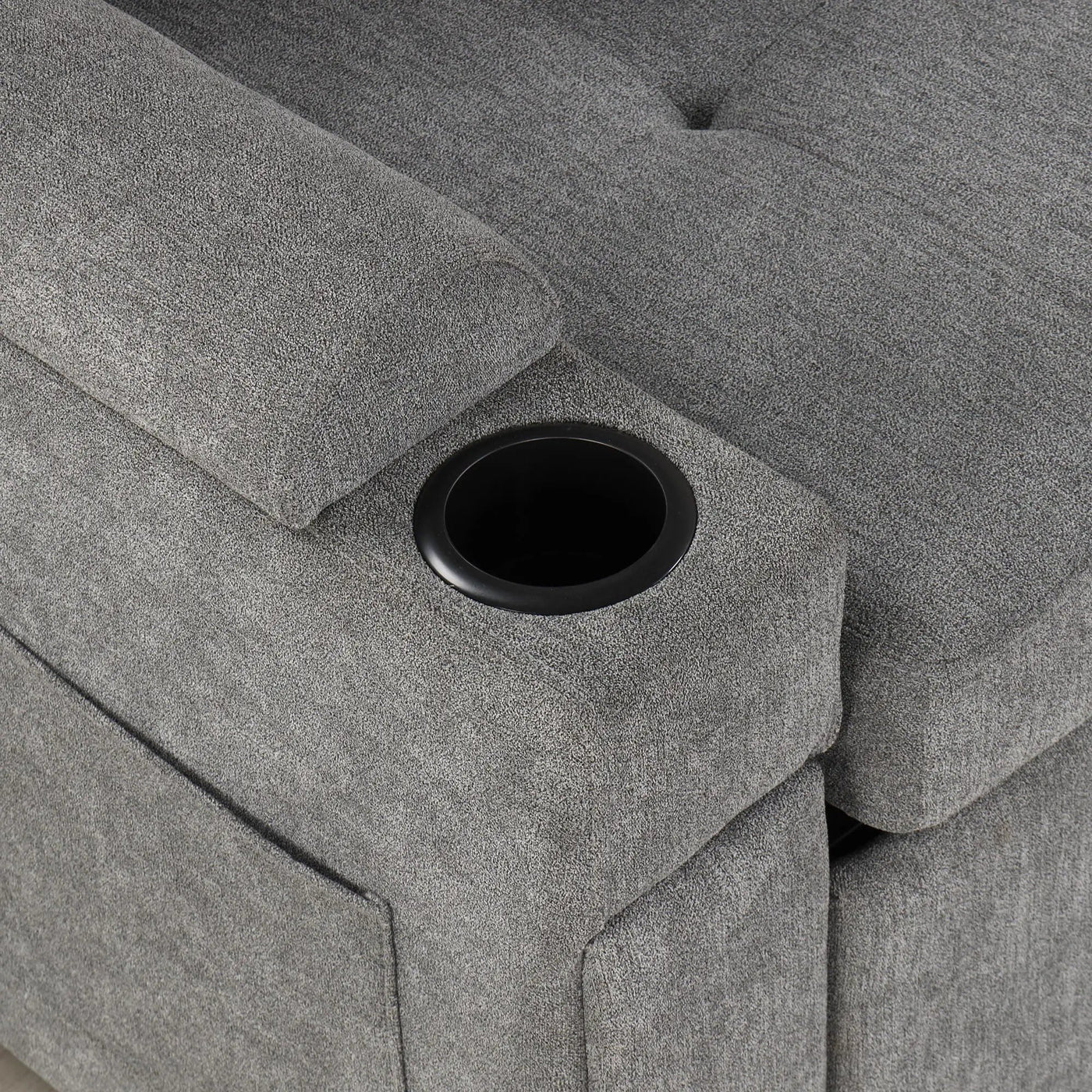 Convertible L Shaped Sofa Couch With Storage, Cup Holders, USB Ports by HouseOfZazla