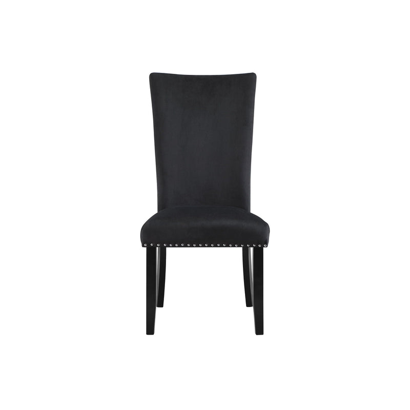 Black 5 Piece Dining Room Set with Double Pedestal Base, photo 4 of 10