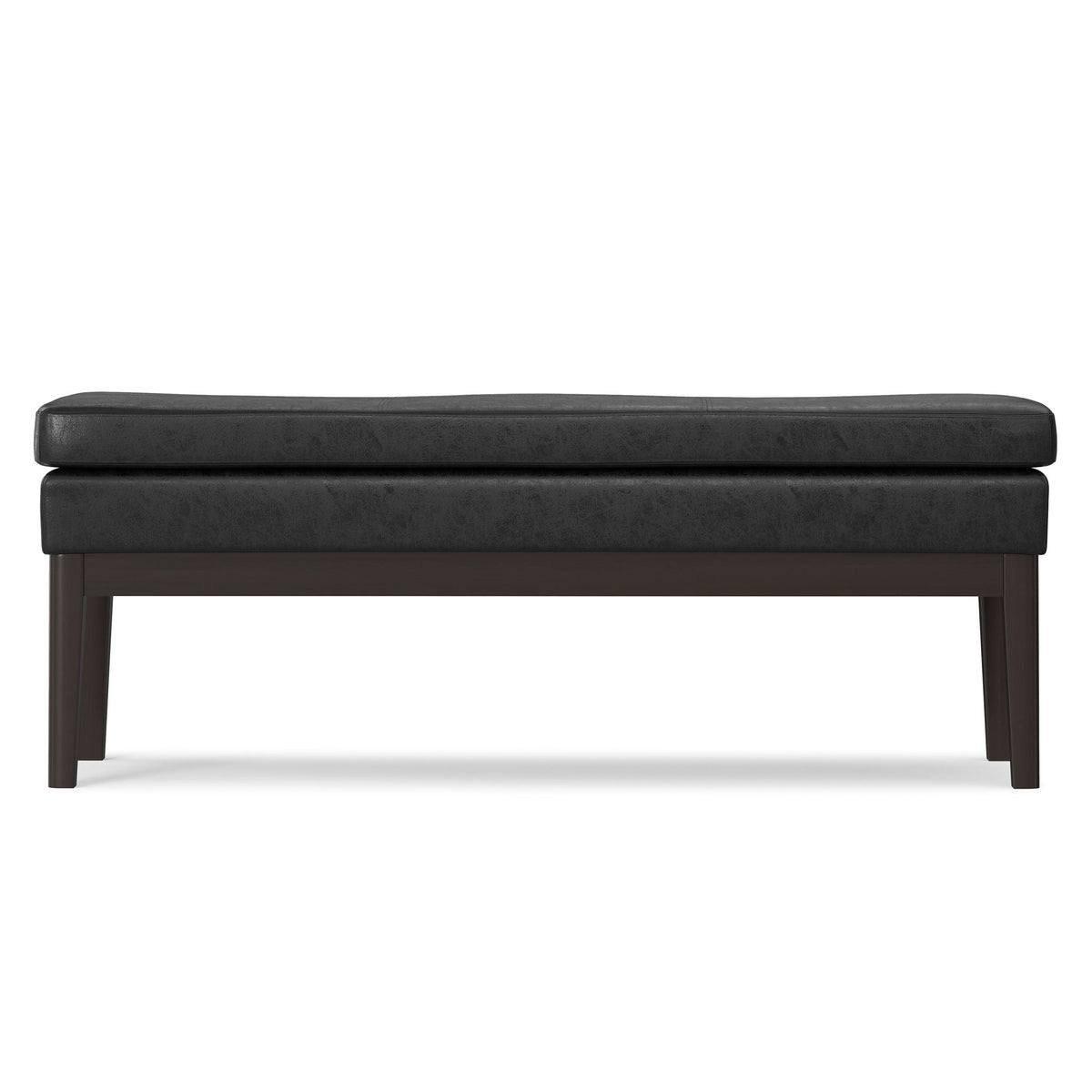 Mid-Century Ottoman Bench with Solid Wood Construction - Multiple Colors, photo 23 of 40