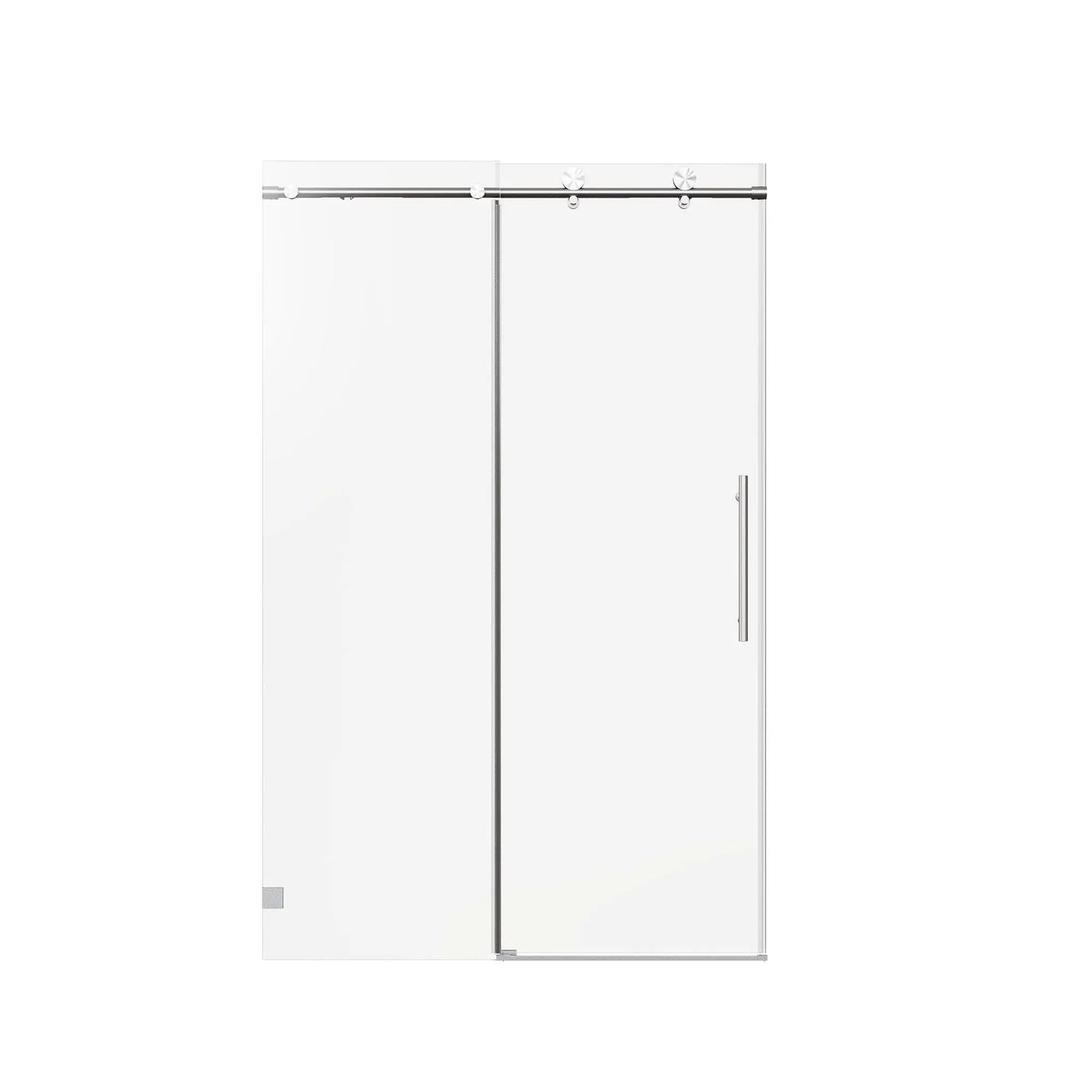 Frameless Single Sliding Soft Close Shower Doors, 5/16" Sgcc Tempered Glass by HouseOfZazla
