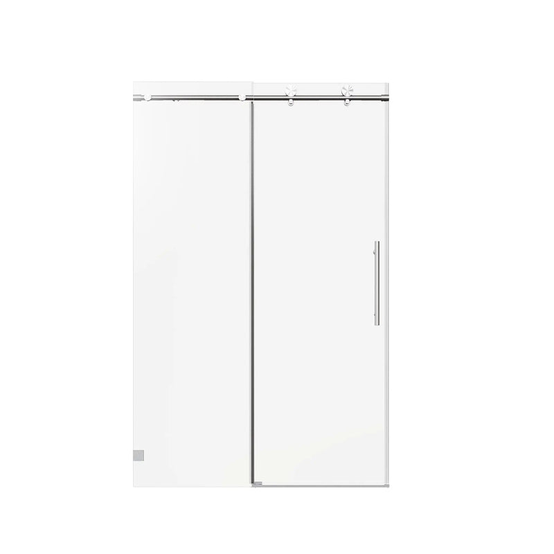 Frameless Single Sliding Soft Close Shower Doors, 5/16" Sgcc Tempered Glass by HouseOfZazla