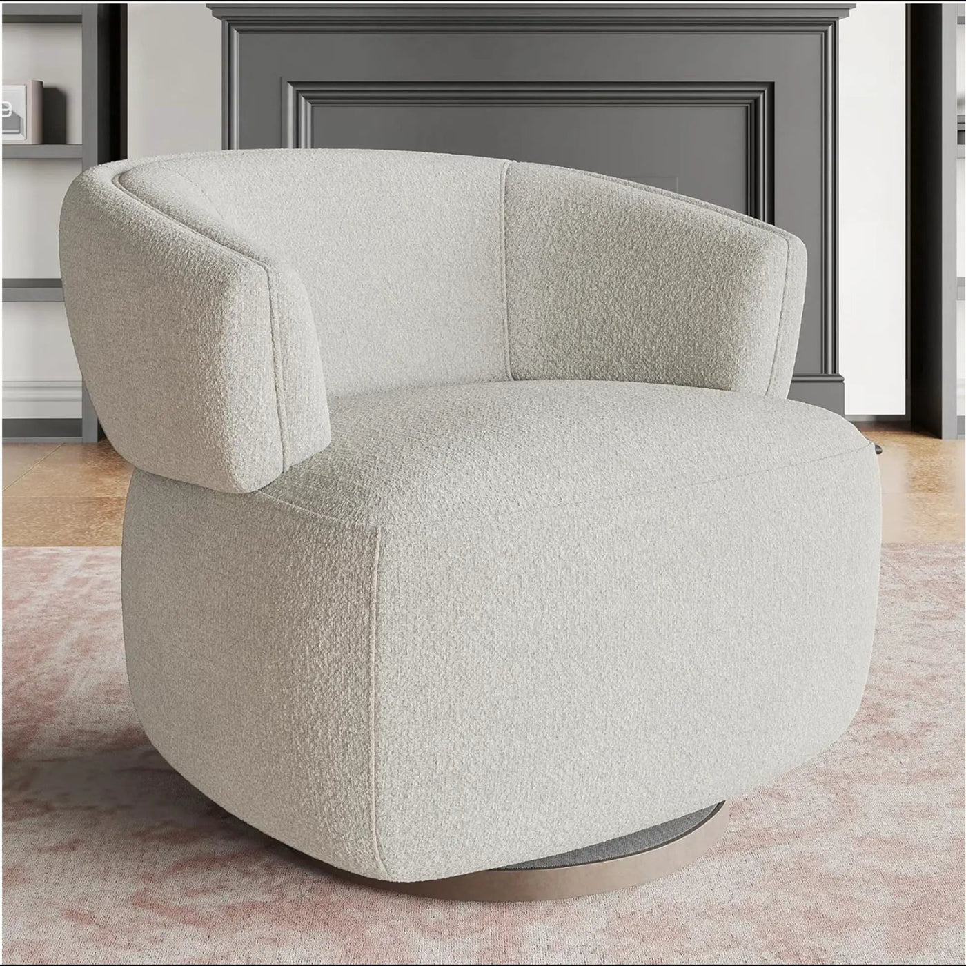 Swivel Barrel Accent Oversized Club Chair by HouseOfZazla