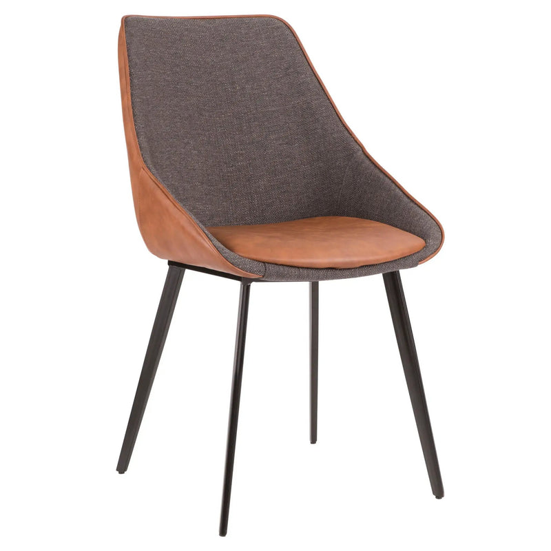 Marche - Contemporary Two Tone Chair (Set of 2) - Brown / Gray by Unique Piece Furniture