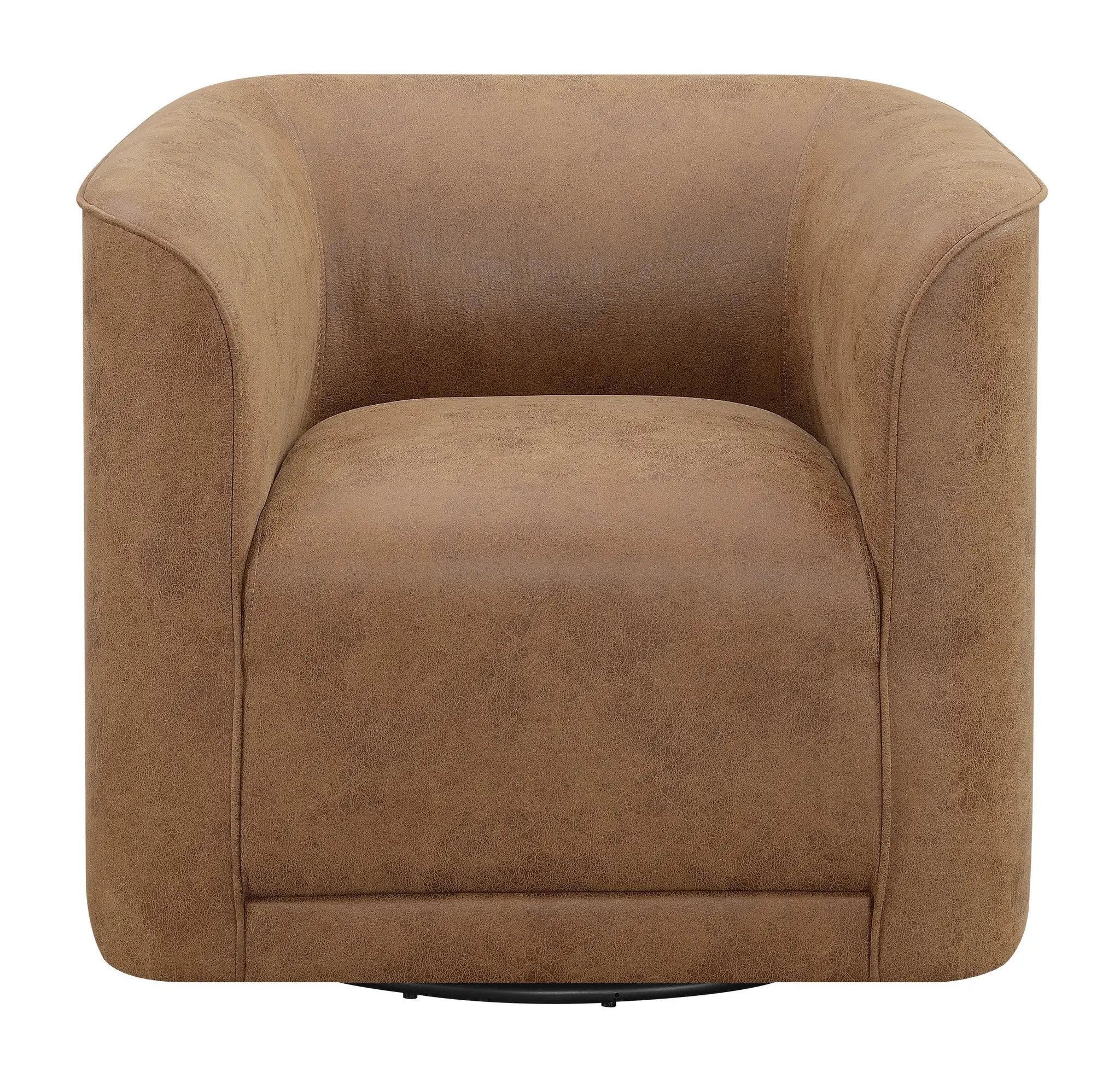 Brown Swivel Accent Chair by HouseOfZazla