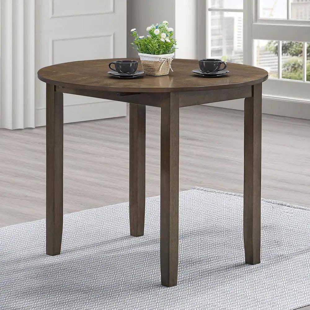 Damica - Round Dining Table - Walnut by Unique Piece Furniture