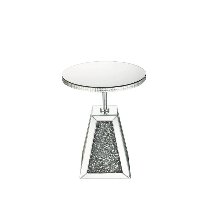 Noralie - 20" Accent Table - Mirrored & Faux Diamonds by Unique Piece Furniture
