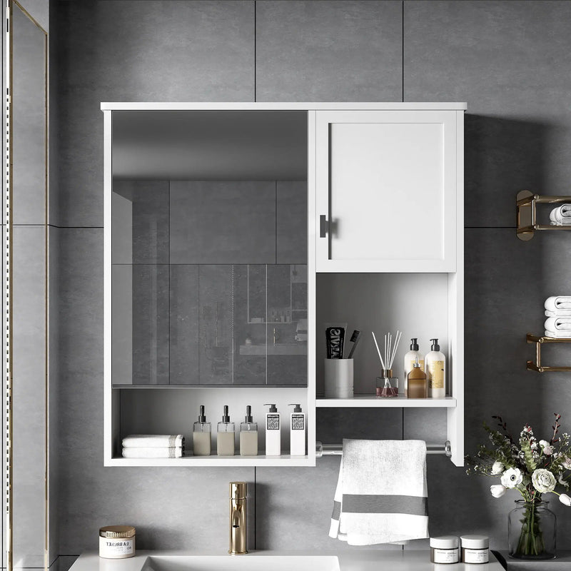 Modern Wall Mounted Bathroom Medicine Cabinet, Bathroom Wall Storage Cabinet With Mirror by Unique Piece Furniture