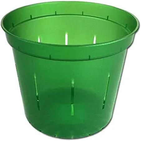 rePotme 6 inch Orchid Pot 3 Pack - Slotted Orchid Pots with Holes for Repotting (Green Emerald) by GreenHaven Gardens